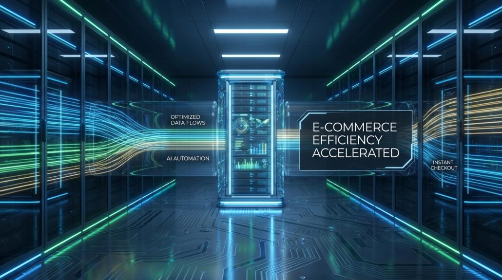 Cleaning Up a Bloated WooCommerce Database for Maximum Performance 1 Database server with data flows 202608291819